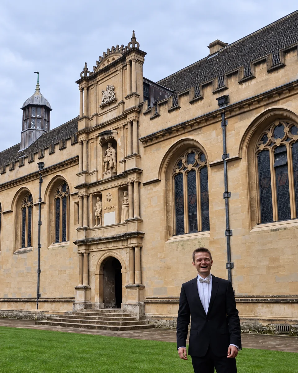Bastian Wiederhold at Wadham College, Oxford